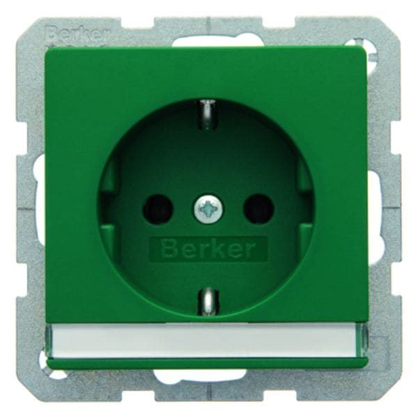 BERKER - Q.x SSD mit Schriftleiste, grün samt