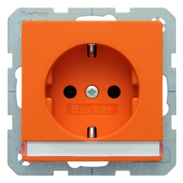 BERKER - Q.x SSD mit Schriftleiste, orange samt