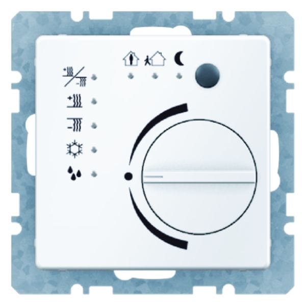 BERKER - KNX Q.x Raumtemperaturregler mit 4fach Tasterschnittstelle pw. samt