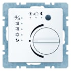 BERKER - KNX Q.x Raumtemperaturregler mit 4fach Tasterschnittstelle pw. samt