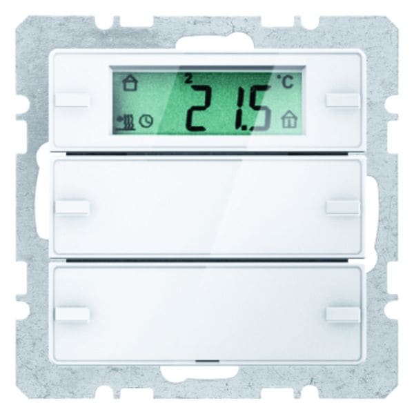 BERKER - KNX Q.x Tastsensor 2fach mit RTR und Display polarweiß samt
