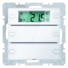 BERKER - KNX Q.x Tastsensor 2fach mit RTR und Display polarweiß samt