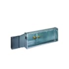 RENZ - Durchwurfkasten ausziehbar 265-410 BxH 300x110mm,Entnahmetür RAL9007