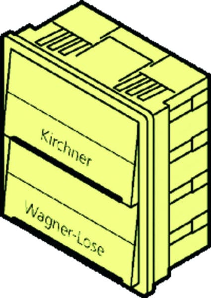 RENZ - Tastenmodul weiß mit 2 Klingeltaster