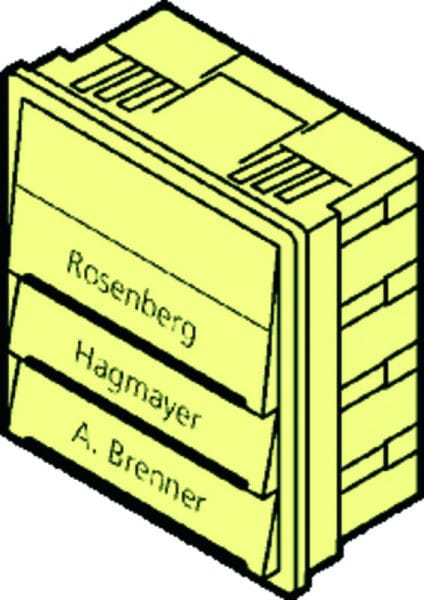 RENZ - Tastenmodul weiß mit 3 Klingeltaster