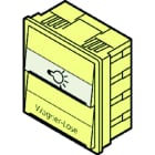 RENZ - Tastenmodul weiß mit 1 Lichttaster, 1 Klingeltaster