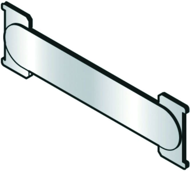 RENZ - Edelstahl-Namensschild Rsa Ohne Gravur 72X21 mm