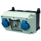 MENNEKES - Steckdosen-Kombi Amaxx 1 2xSSTD IP44 + Abs.