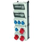 MENNEKES - Steckdosen-Kombi Amaxx 5 4xSSTD 3X16/5 IP44 + Abs.
