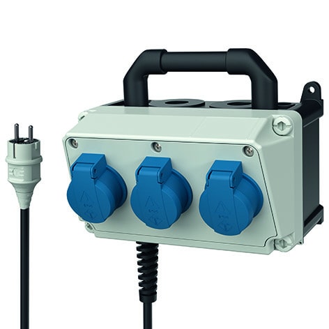 MENNEKES - Steckdosen-Kombi Amaxx 1 3xSSTD IP44 Tragbar