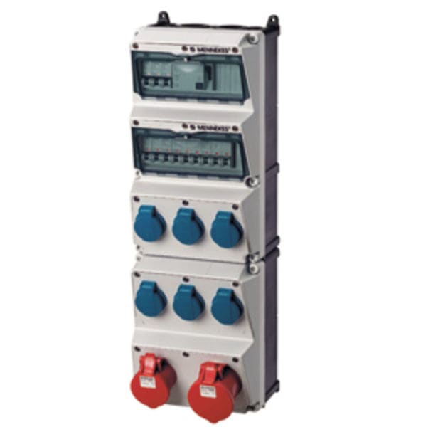 MENNEKES - Steckdosen-Kombi Amaxx 5 6xSSTD 1X16/5 1X32/5 IP44 + Abs.