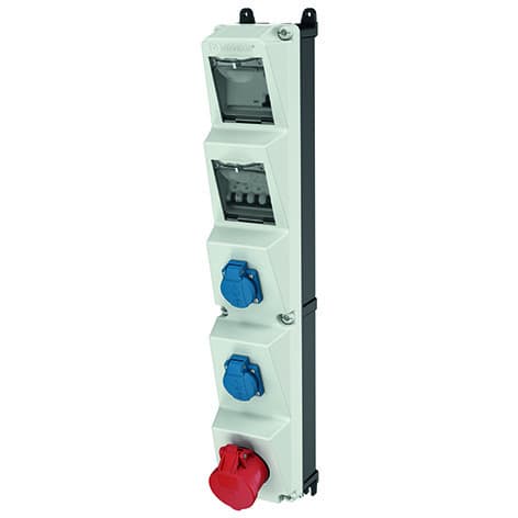 MENNEKES - Steckdosen-Kombi Amaxx 5S 2xSSTD 1X16/5 IP44 + Abs.