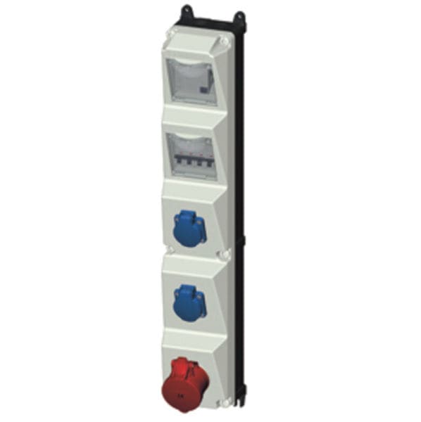 MENNEKES - Steckdosen-Kombi Amaxx 5S 2xSSTD 1X16/5 IP44 + Abs.