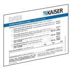 KAISER - Brandschutz Schott-Kennzeichnungsschild, Sprachen D/GB/FR/I