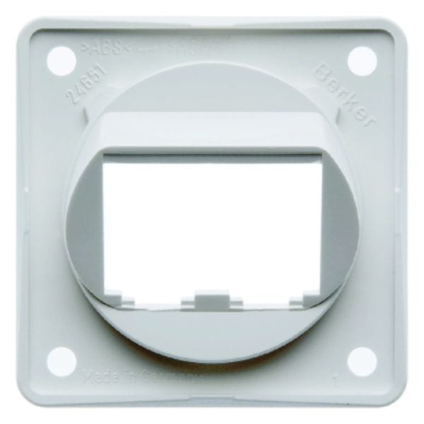 BERKER - INTEGRO Tragplatte für BTR-/ E-DAT-Module, polarweiß glänzend