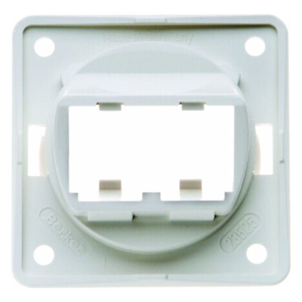BERKER - INTEGRO Tragplatte für BTR-/ E-DAT-Module, schwarz glänzend