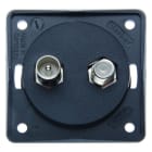 BERKER - INTEGRO Antennendose TV/SAT schwarz matt