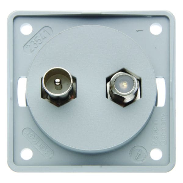 BERKER - Integro Antennendose Tv/Sat Grau Matt