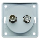 BERKER - Integro Antennendose Tv/Sat Grau Matt