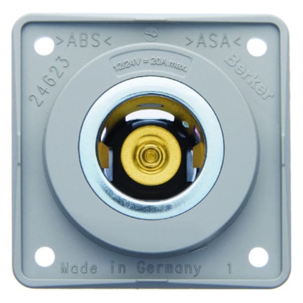BERKER - INTEGRO Power-Steckdose 12V, grau glänzend