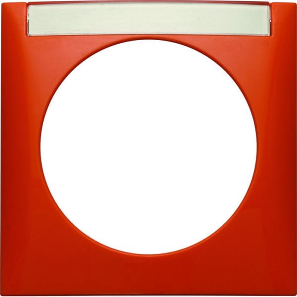 BERKER - INTEGRO FLOW Rahmen 1fach mit Beschriftungsfeld orange glänzend