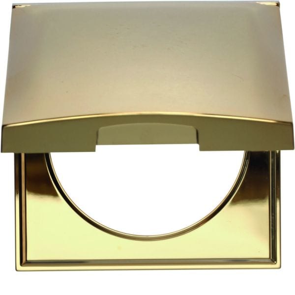 BERKER - INTEGRO Rahmen 1fach mit Klappdeckel gold hochglänzend