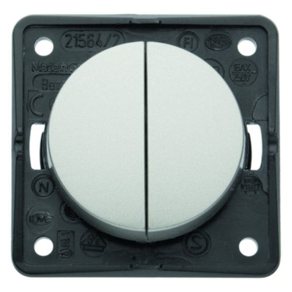 BERKER - INTEGRO Flow/Pure Serienschalter Edelstahl lackiert