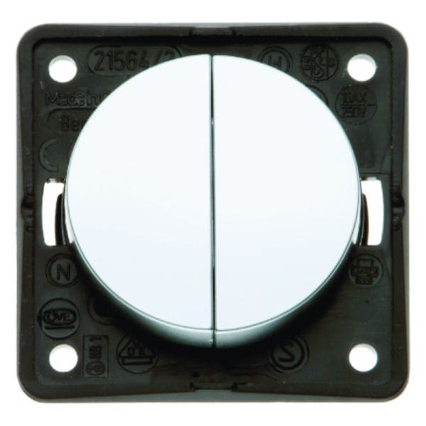 BERKER - Integro Flow/Pure Doppeltaster Chrom Matt