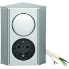 BERKER - INTEGRO TWIN-Box mit SSD und Schalter, chrom matt lackiert