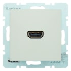 BERKER - S.1 Steckdose HDMI 90° weiß glänzend