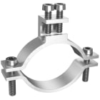 KAISER - Erdleitungsbride 1½ - 2'' (47.9-59.6 mm), 4 - 50 mm² Seil - Draht ø 8 mm