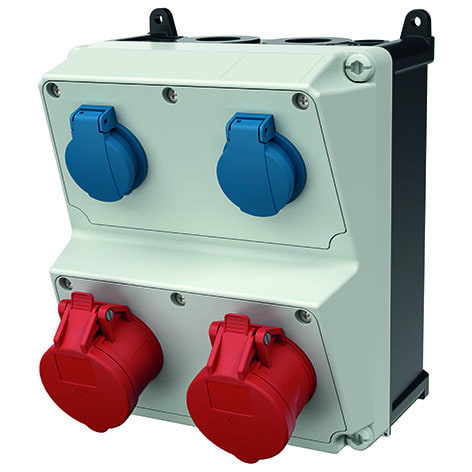 MENNEKES - Steckdosen-Kombi AMAXX 2 2xSSTD 2x16/5, IP44
