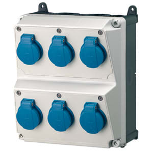 MENNEKES - Steckdosen-Kombi AMAXX 2 6xSSTD, IP44