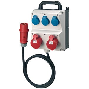 MENNEKES - Steckdosen-Kombi AMAXX 2 3xSSTD 2x16/5 IP44