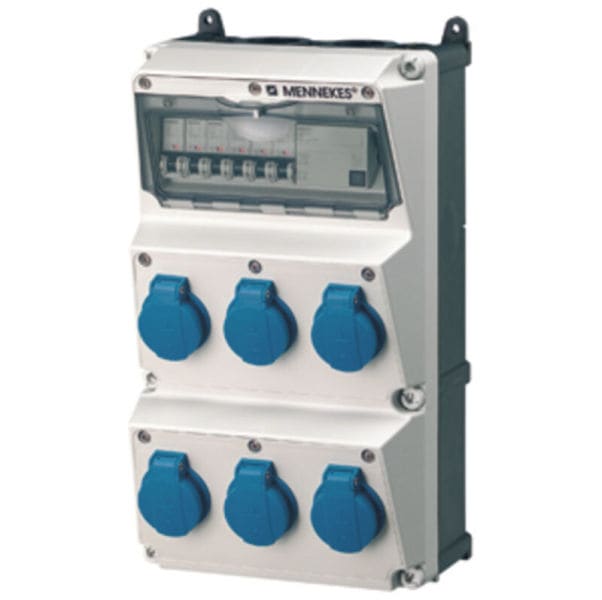 MENNEKES - Steckdosen-Kombi AMAXX 3 6xSSTD, IP44, + Abs.