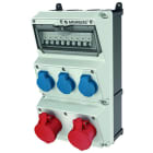 MENNEKES - Steckdosen-Kombi AMAXX 3 3xSSTD, 2x16/5, IP44, + Abs.