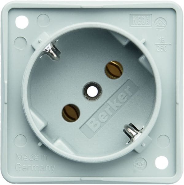 BERKER - INTEGRO SSD 45° SNAP IN 1,8mm mit erhöhtem Berührungsschutz, grau matt