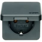 BERKER - Einbau SSD IP44 59,5x59,5mm SNAP IN 2mm, schwarz matt