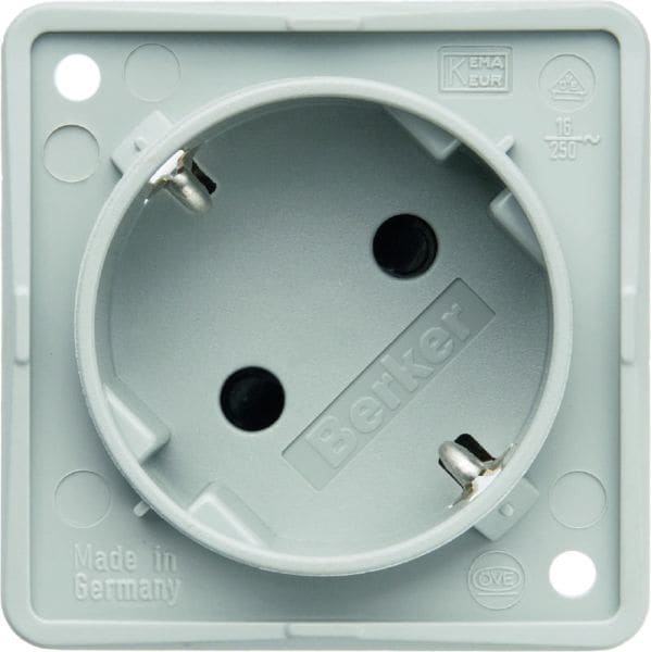 BERKER - INTEGRO SSD 45° SNAP IN 1,8mm mit erhöhtem Berührungsschutz, grau matt