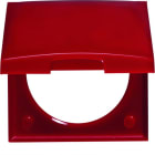 BERKER - INTEGRO Flow Rahmen 1fach mit Klappdeckel, rot glänzend