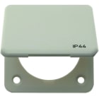 BERKER - INTEGRO Classic IP44 Rahmen 1fach mit Klappdeckel, polarweiß glänzend