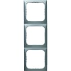 BERKER - Integro Flow Rahmen 3Fach für Truma-Apparate, Chrom Matt