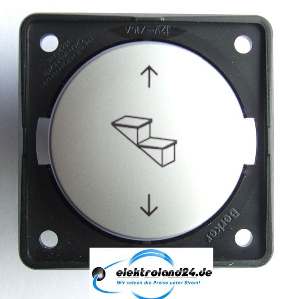BERKER - Integro Flow/Pure Pol-Wende Wipptaster, Chrom Matt