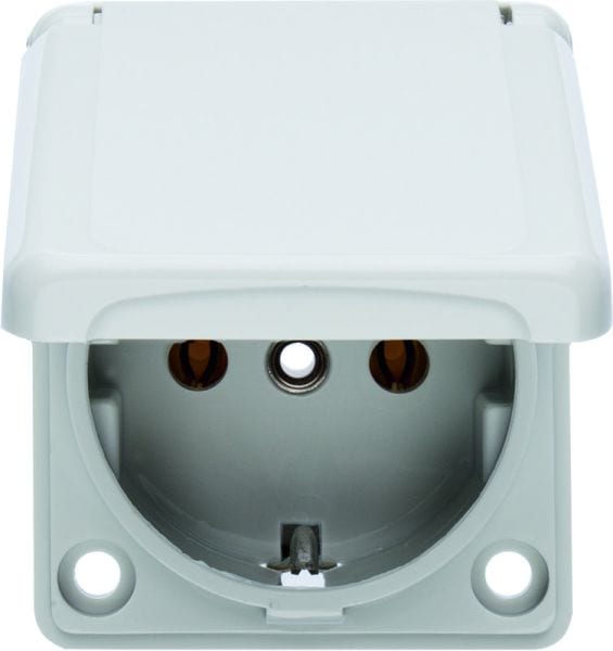 BERKER - Einbau SSD 50x60mm, Anschluss von unten, grau glänzend