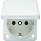 BERKER - Einbau SSD 50x60mm, Anschluss von oben, polarweiß glänzend