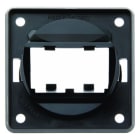 BERKER - INTEGRO Tragplatte für 2 MINI-COM Module, schwarz glänzend