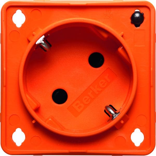 BERKER - INTEGRO SSD 45° mit Kontroll-LED SNAP IN 2,0+/-0,15mm, orange matt