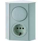 BERKER - INTEGRO TWIN-Box mit SSD und Schalter, polarweiß glänzend
