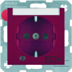 BERKER - S.1/B.x SSD mit Kontroll-LED, BSF und Aufdruck  EDV  rot matt