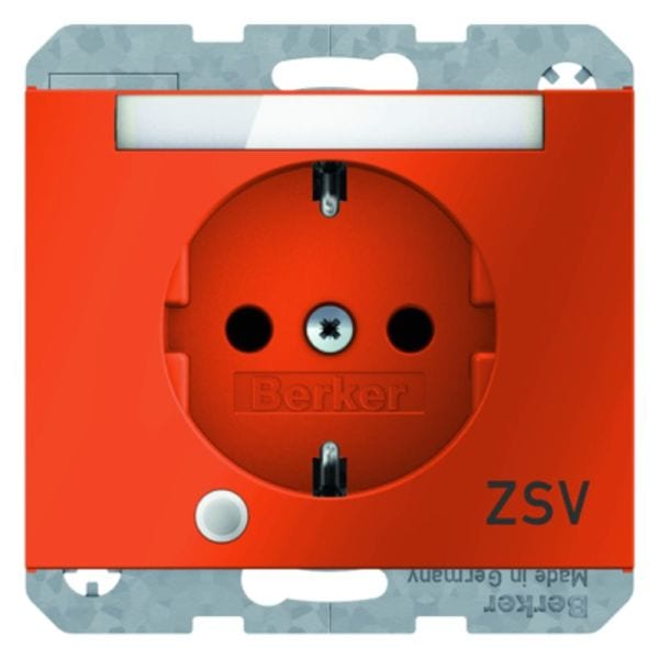 BERKER - K.1 SSD mit Kontroll-LED und Aufdruck SV orange glänzend